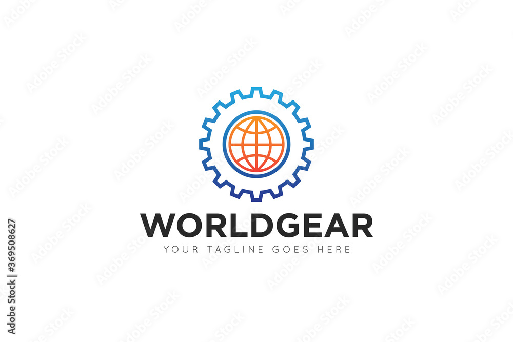 modern gear service logo, icon, symbol, vector illustration modern gear service logo, icon, symbol, vector illustration