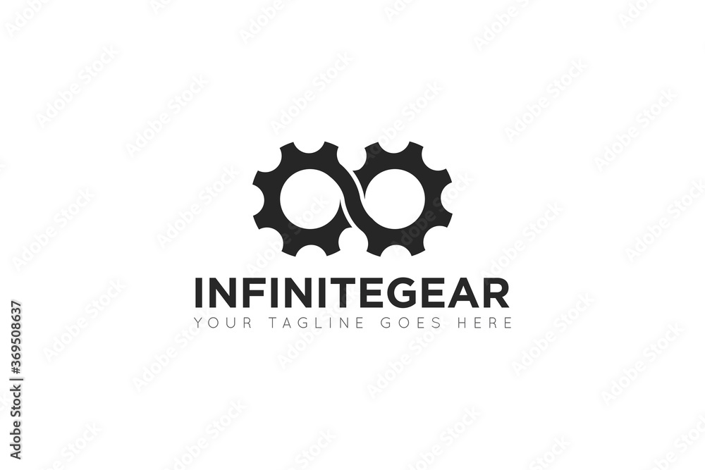 Obraz premium modern gear service logo, icon, symbol, vector illustration