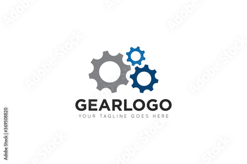 modern gear service logo, icon, symbol, vector illustration © squidone