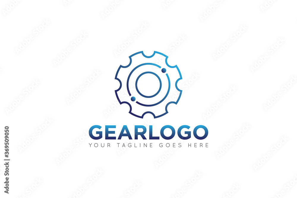 modern gear service logo, icon, symbol, vector illustration modern gear service logo, icon, symbol, vector illustration
