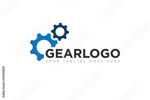modern gear service logo, icon, symbol, vector illustration