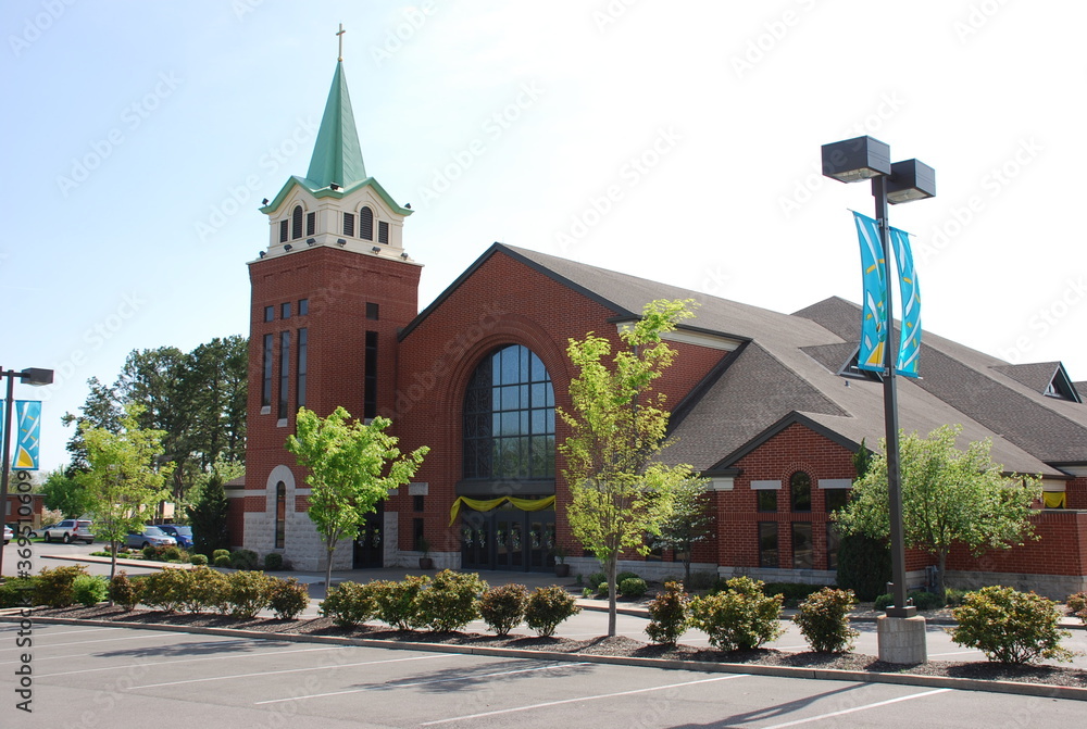 Catholic Church in suburban community