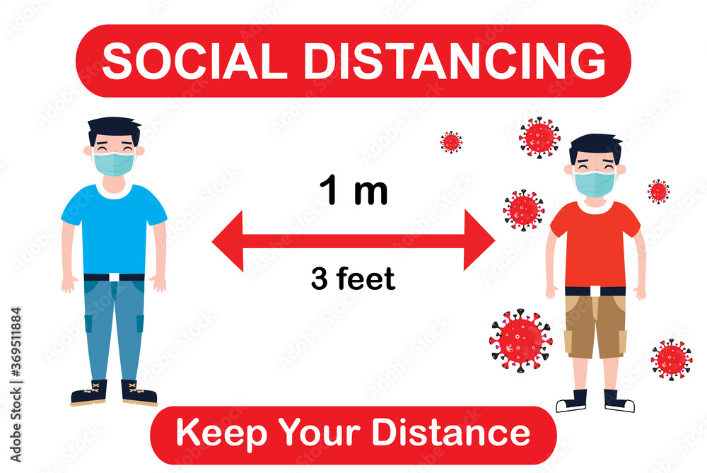 One meter distance online