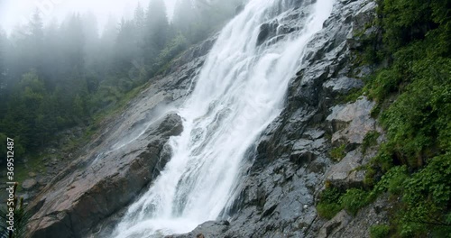 Grawa Waterfall in Stubai, Austria photo