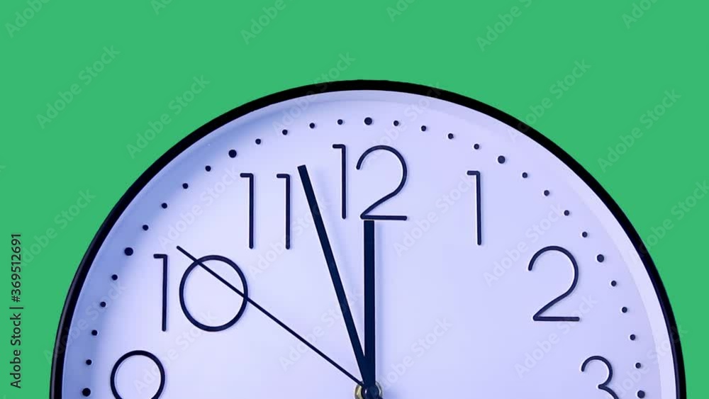 Time-lapse. Have lunch break. Clock display moving showing time almost ...