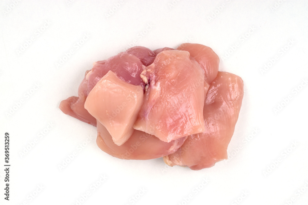 uncooked chicken pieces isolated on white background, raw meat uncooked chicken pieces isolated on white background, raw meat