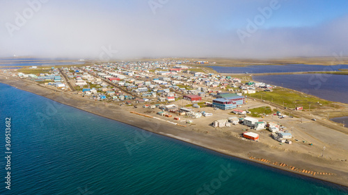Fotografia The Fog is lifting in Barrow Alaska now called Utqiagvik AK