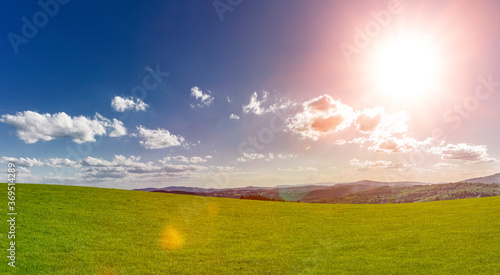 Hügellandschaft im Bayerischen Wald