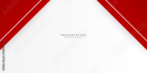 Red and white geometric tech abstract background