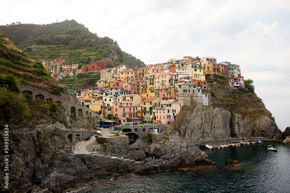 Manarola town in Cinque Terre, La Spezia, italy