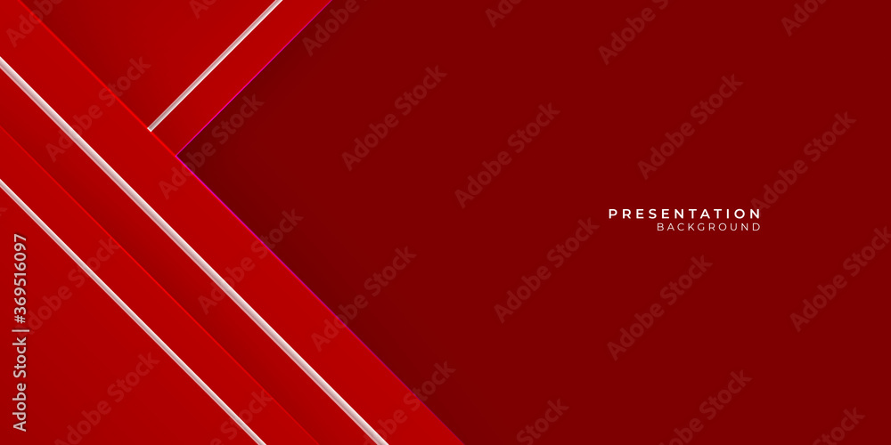 Abstract white lines pattern technology on red gradients background