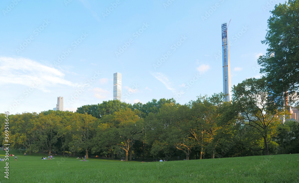 Obraz premium skyline of manhattan with central park 