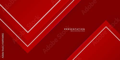 Abstract technology geometric red color shiny motion presentation background