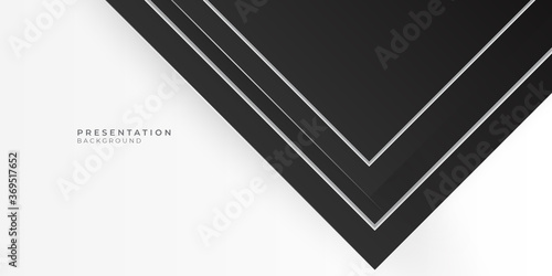 Abstract black white presentation background