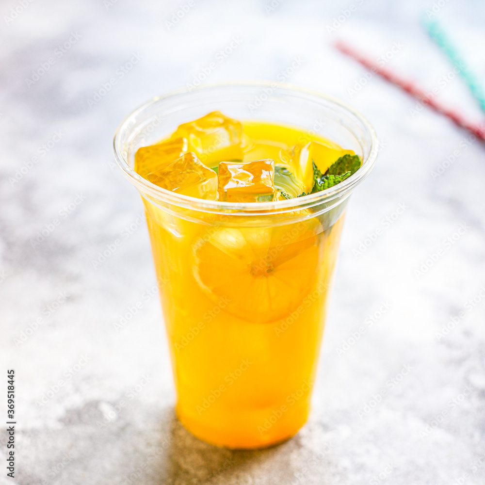 orange juice drink grapefruit tangerine lemonade citrus mandarin mint transparent beverage glass cup takeaway Menu concept serving size food background top view copy space organic tipple orange juice drink grapefruit tangerine lemonade citrus mandarin mint transparent beverage glass cup takeaway Menu concept serving size food background top view copy space organic tipple