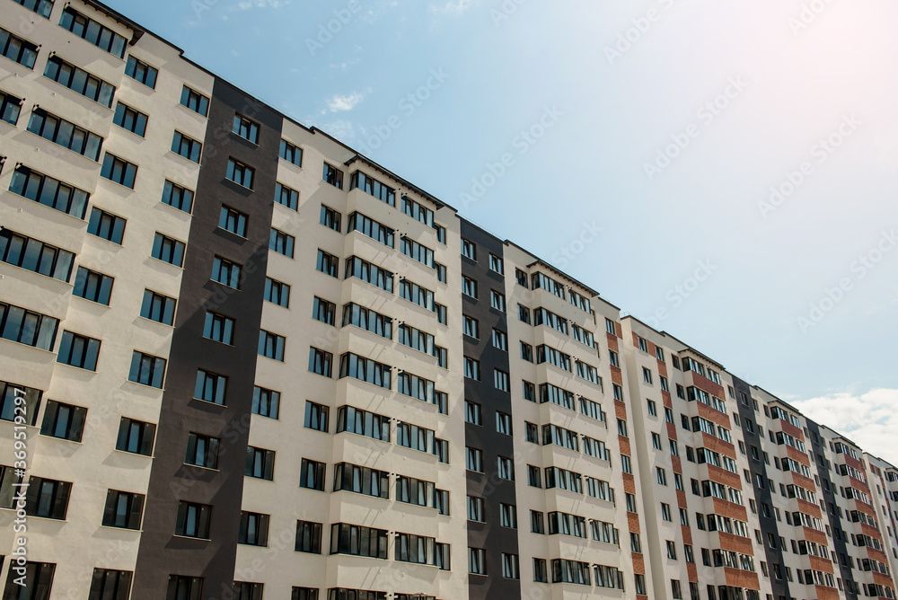 New multi-storey residential apartment building New multi-storey residential apartment building