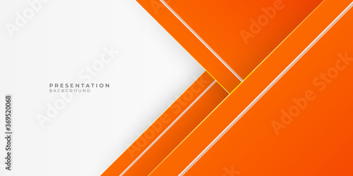 Abstract bright soft design background with orange lines in dynamic smooth style. Vector.