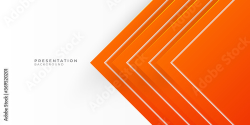 Presentation template. Orange elements for slide presentations on a white background. Use also as a flyer  brochure  corporate report  marketing  advertising  annual report  banner. Vector