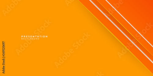 Abstract yellow and orange warm tone background with simply curve lighting element