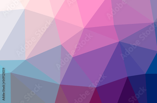 Illustration of abstract Blue  Purple horizontal low poly background. Beautiful polygon design pattern.