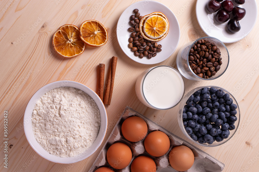 different ingredients for baking or cooking different ingredients for baking or cooking