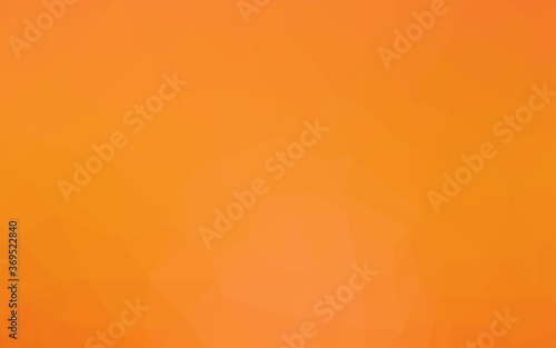 Light Orange vector low poly cover. Triangular geometric sample with gradient. Elegant pattern for a brand book.