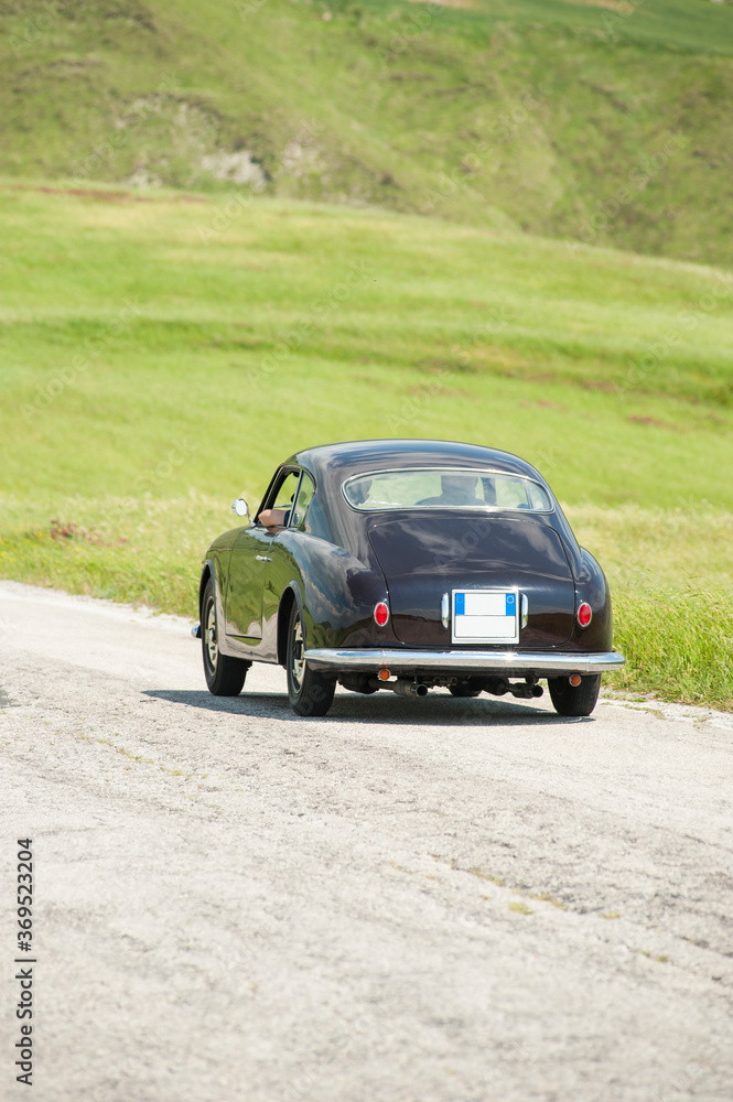 Classic car at Mille Miglia italian race Classic car at Mille Miglia italian race