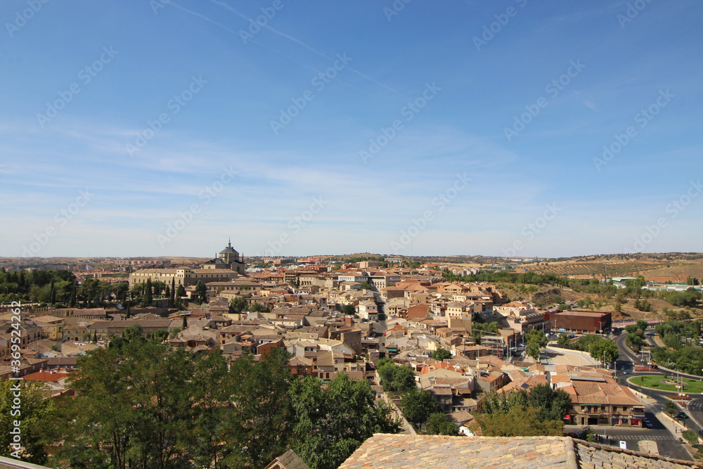 Panoramic view of Toledo, Spain.