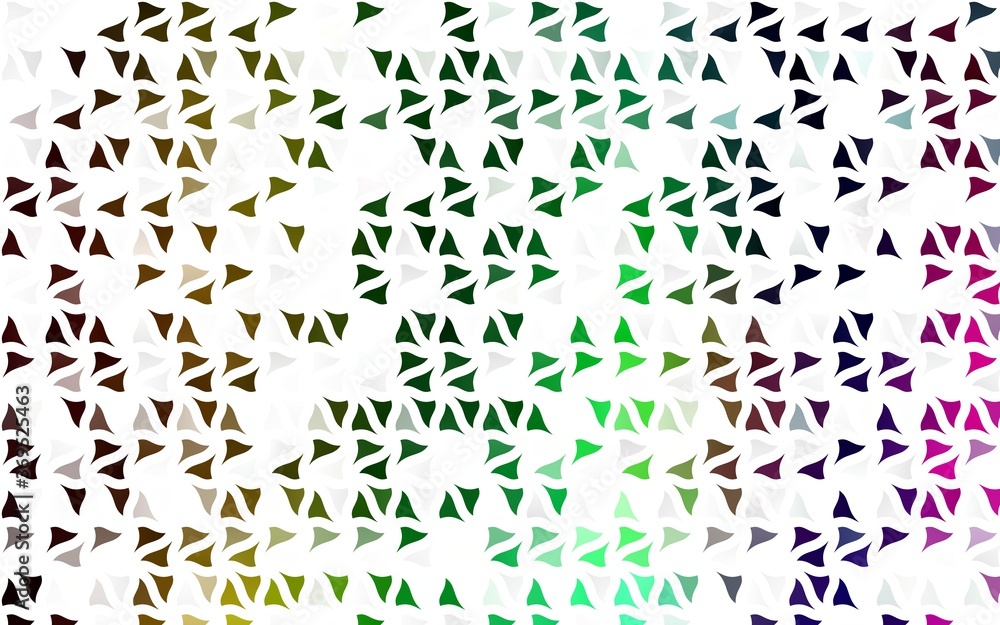 Light Multicolor, Rainbow vector layout with lines, triangles. Modern abstract illustration with colorful triangles. Pattern for commercials.
