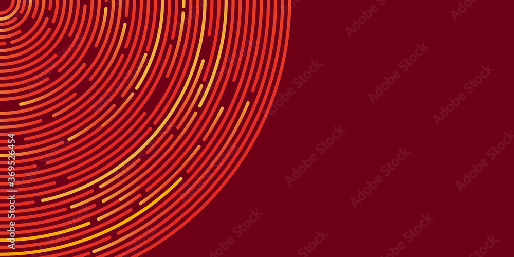 Red orange gradient circle dynamic abstract vector background with diagonal lines. Cover of business presentation banner for sale event night party Red orange gradient circle dynamic abstract vector background with diagonal lines. Cover of business presentation banner for sale event night party