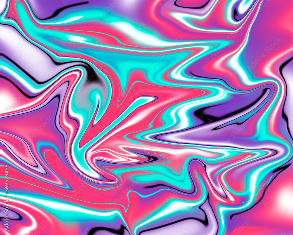 Arte fluida colorida e abstrata,  textura com mistura de tintas.