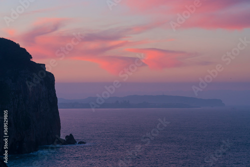 El Pescador Lighthouse  Santo  a  Cantabrian Sea  Cantabria  Spain  Europe