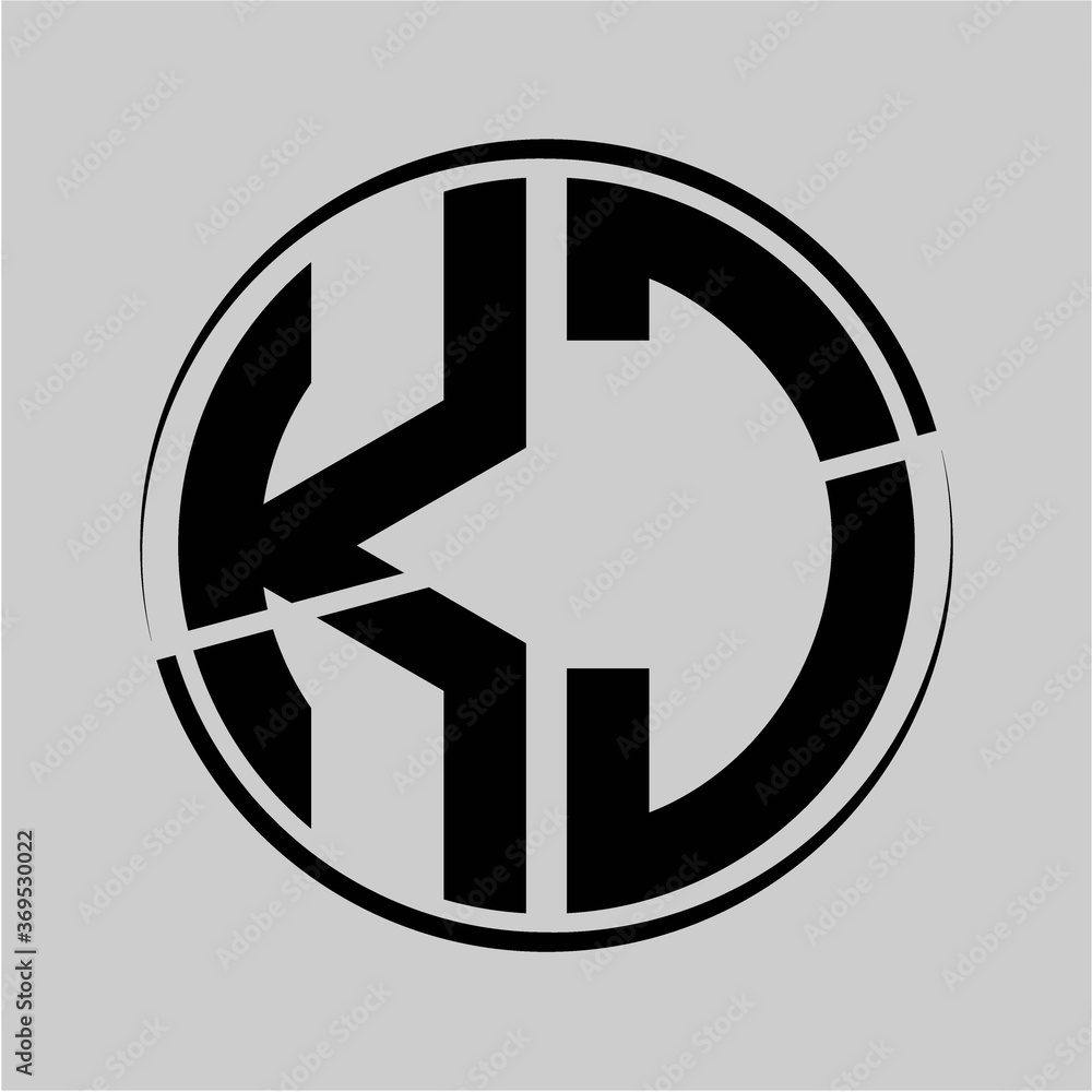 initials black circle against a gray background initials black circle against a gray background