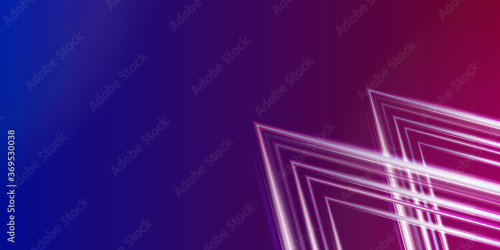 Modern 3d blue red abstract background with shiny triangles shapes