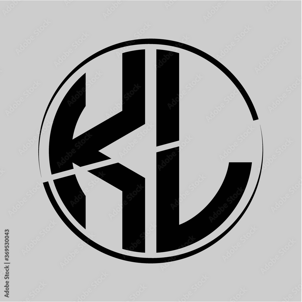 initials black circle against a gray background initials black circle against a gray background