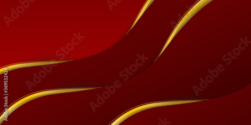 Abstract business elegant background, golden red metallic.