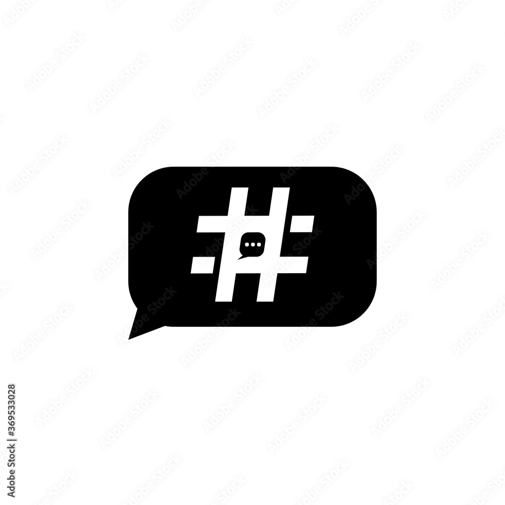 Obraz premium Hashtag symbol creative design template