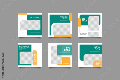 Set of Modern trendy covers idea. Editable simple info banner shop. Slides for app, digital style for social media pack. Square handpicked beauty posts, brochure layout design