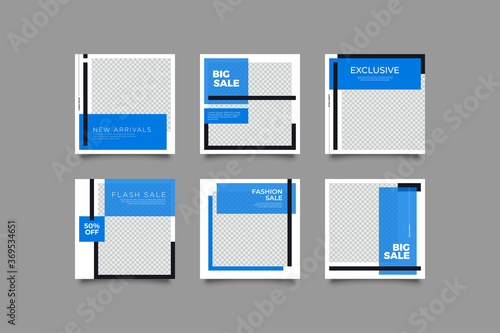 Set of Modern trendy covers idea. Editable simple info banner shop. Slides for app, digital style for social media pack. Square handpicked beauty posts, brochure layout design