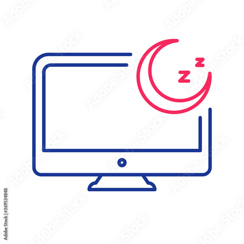 Computer off, log off, sleep mode, system shutdown icon