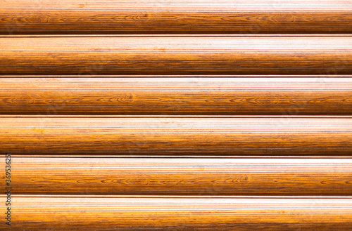 Horizontal brown wooden planks.