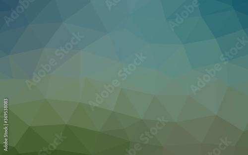 Fototapeta Naklejka Na Ścianę i Meble -  Light Green vector blurry triangle pattern. Geometric illustration in Origami style with gradient. The best triangular design for your business.