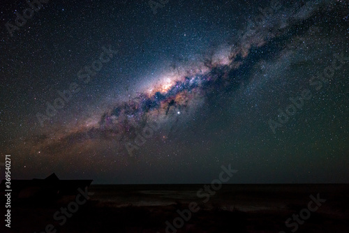 Milky Way seen over Onkoshi, Namibia