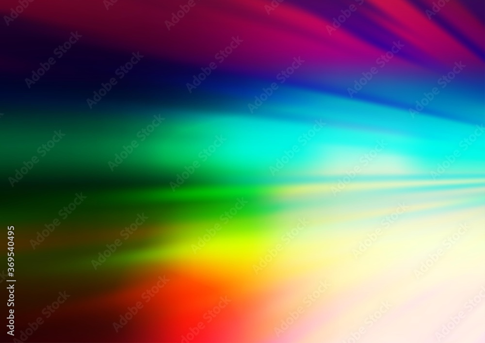 Light Multicolor, Rainbow vector blurred background. Creative illustration in halftone style with gradient. A completely new design for your business.