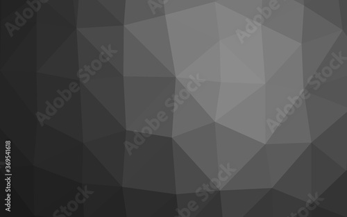 Dark Silver, Gray vector blurry triangle texture. A vague abstract illustration with gradient. Completely new design for your business.