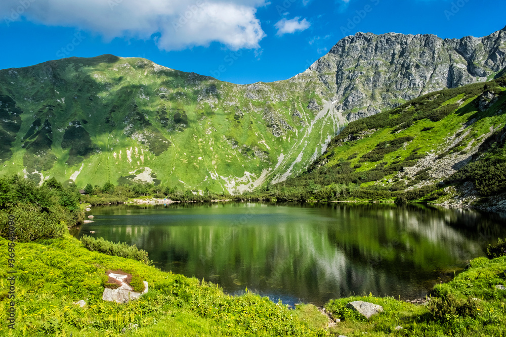 Rohac tarn, Western Tatras, Slovakia, hiking theme
