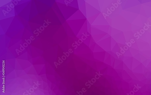 Light Purple vector shining triangular background. An elegant bright illustration with gradient. Polygonal design for your web site.