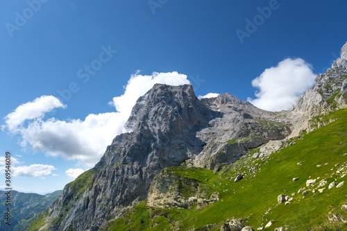 great horn of the mountain area of the great stone of italy