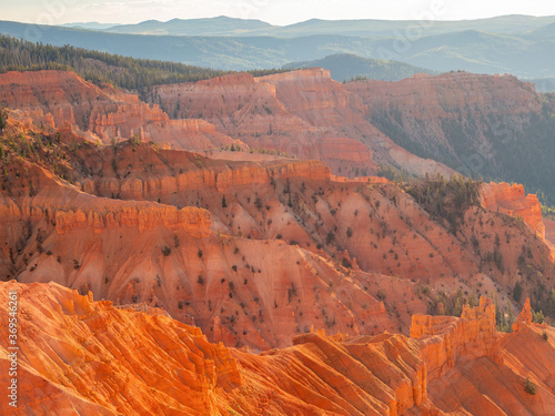 Beautiful landscape saw from Sunset View Overlook of Cedar Breaks National Monument