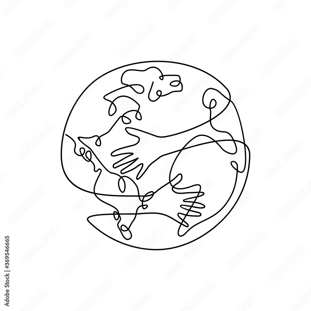 Hands embrace the planet Earth Hands embrace the planet Earth
